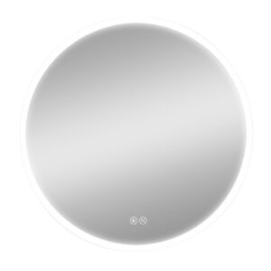 Wandspiegel EDM 32436 20 W Ø 60 cm Durchsichtig Aluminium rund LED Leicht
