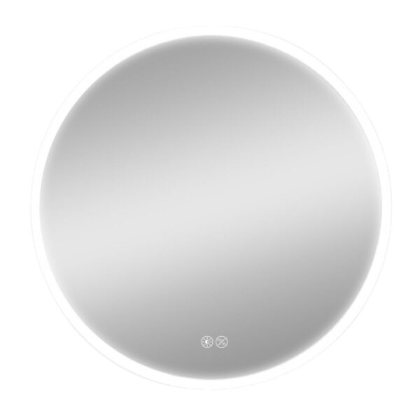 Wandspiegel EDM 32436 20 W Ø 60 cm Durchsichtig Aluminium rund LED Leicht
