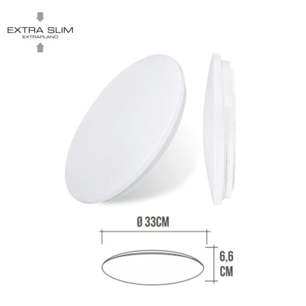 LED-Deckenleuchte EDM 220-240 V 18 W Polymer 1820 lm (33 x 6,6 cm) – Bild 3