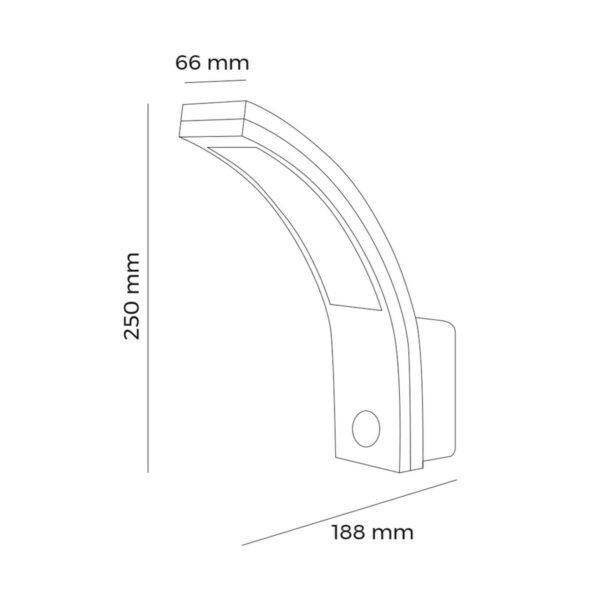 Wandleuchte EDM 32536 Polypropylen A B 10 W 750 Lm Weiß Außenbereich (6400 K) – Bild 5