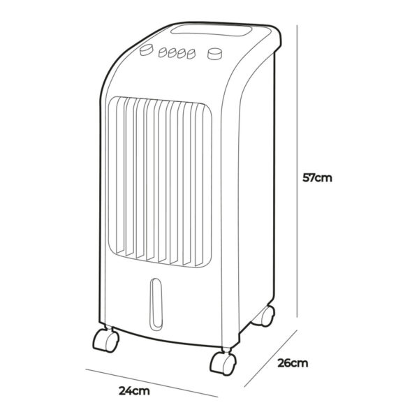 Tragbare Klimaanlage EDM 33516 80 W 3,6 L – Bild 5