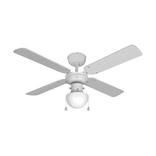 Deckenventilator mit Lampe EDM 33800 Caribe Weiß 50 W