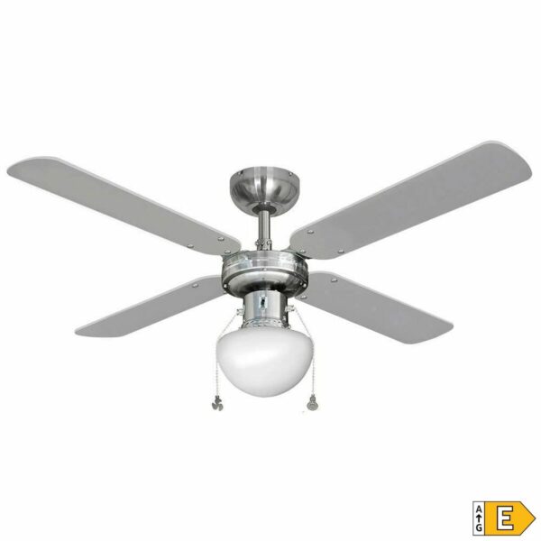 Deckenventilator mit Lampe EDM 33801 Caribe Silberfarben 50 W – Bild 2