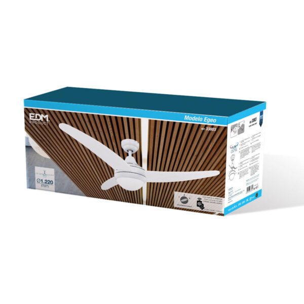 Deckenventilator mit Lampe EDM 33803 Egeo Weiß 60 W – Bild 6