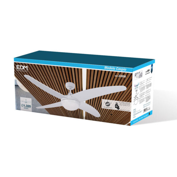 Deckenventilator mit Lampe EDM 33806 Caspio Weiß 60 W – Bild 6