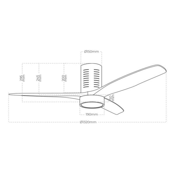Deckenventilator mit Lampe EDM 33825 Kara 30 W 2190 Lm – Bild 6
