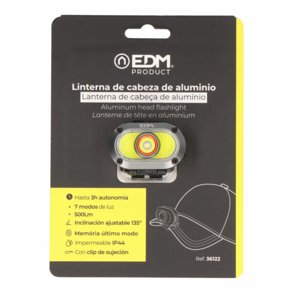 LED-Kopf-Taschenlampe EDM 36122 7 W 500 lm 200 Lm – Bild 5