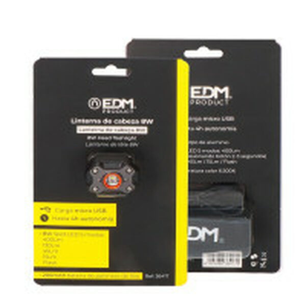 LED-Kopf-Taschenlampe EDM 36417 Schwarz 8 W 400 lm – Bild 7