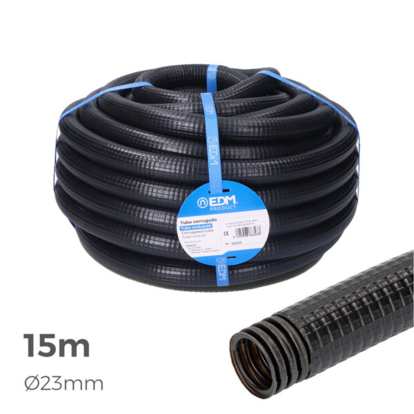 Gewellt EDM 66362 Ferroplast  Ø 32 mm Außenbereich Gefüttert (15 m) (1 Stück) – Bild 2