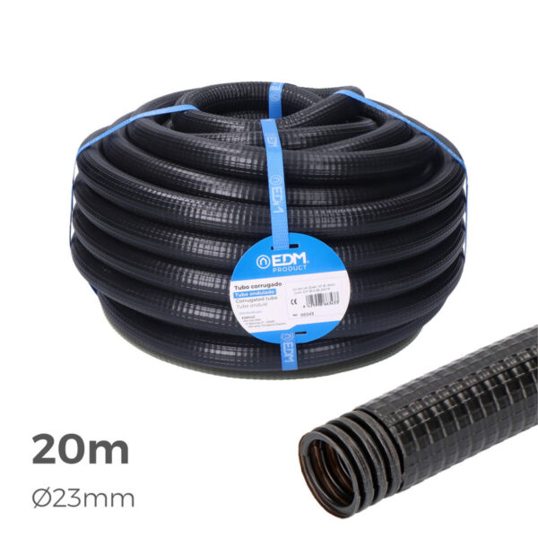 Gewellt EDM 66363 Ferroplast  Ø 32 mm Außenbereich Gefüttert (20 m) (1 Stück) – Bild 2
