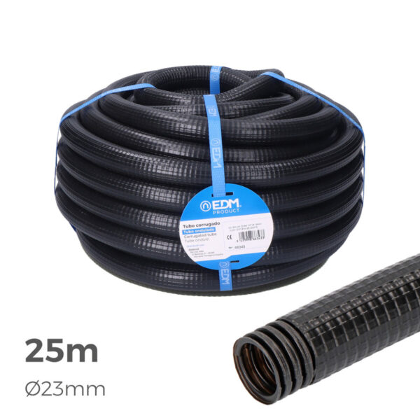 Gewellt EDM 66364 Ferroplast  Ø 32 mm Außenbereich Gefüttert (25 m) (1 Stück) – Bild 2
