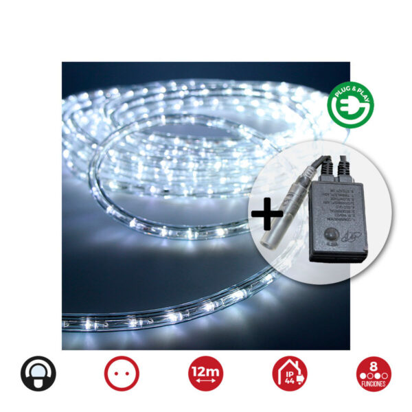 Schlauch LED EDM 71491 Flexiled Durchsichtig 230 V 12 m – Bild 3
