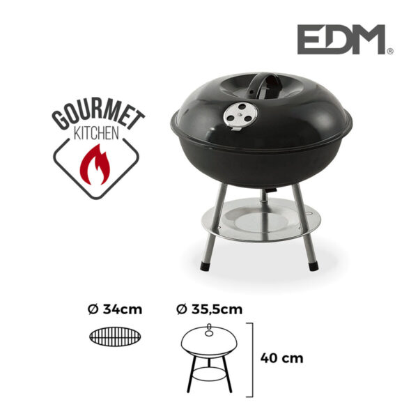 Grill EDM 73837 Schwarz – Bild 2
