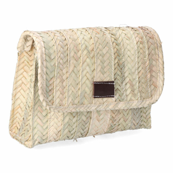 Damen Handtasche EDM Lola 27 x 20 cm Palmblatt Haut – Bild 2