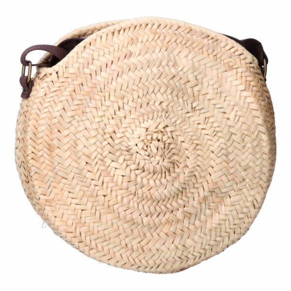 Damen Handtasche EDM 30 x 30 cm rund Palmblatt – Bild 2