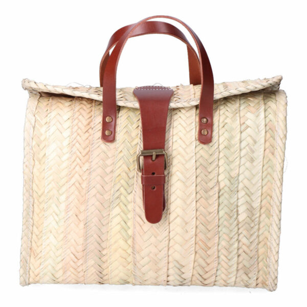 Aktentasche EDM Milan 32 x 26 cm Palmblatt Schließe Haut – Bild 2