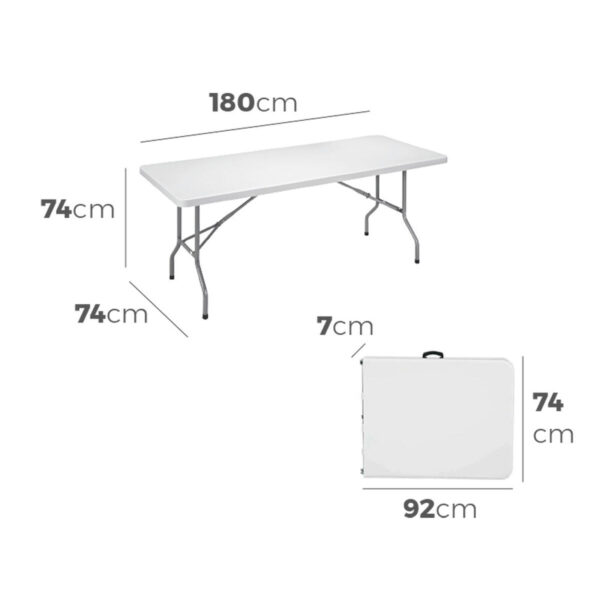 Table Klapptisch EDM 75130 Weiß – Bild 4