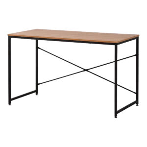 Schreibtisch EDM 75195 Schwarz Holz Metall 120 x 60 x 74 cm
