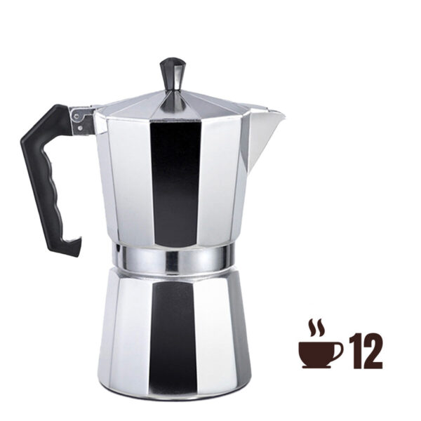 Italienische Kaffeemaschine EDM Aluminium 12 Kopper – Bild 2