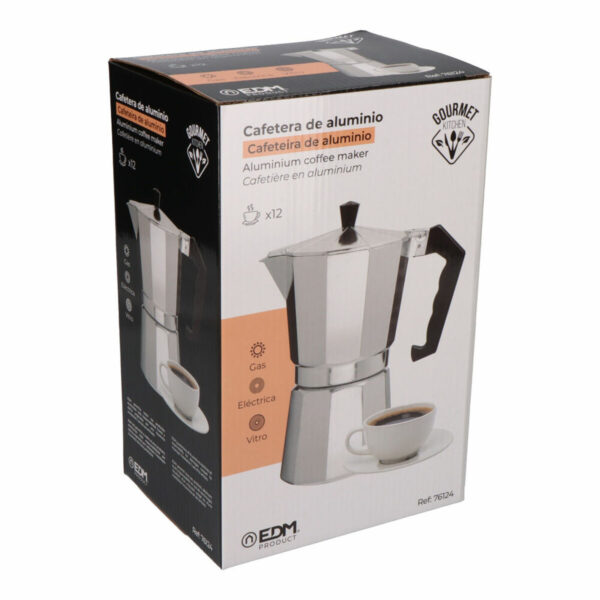Italienische Kaffeemaschine EDM Aluminium 12 Kopper – Bild 3