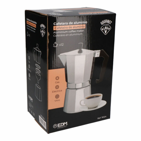 Italienische Kaffeemaschine EDM Aluminium 12 Kopper – Bild 4