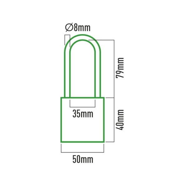 Tastensperre EDM 85230 Messing 50 x 80 mm – Bild 3