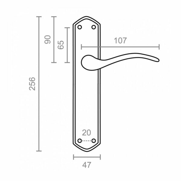 Griffe-Set EDM 85431 202 25,6 x 4,7 cm – Bild 3