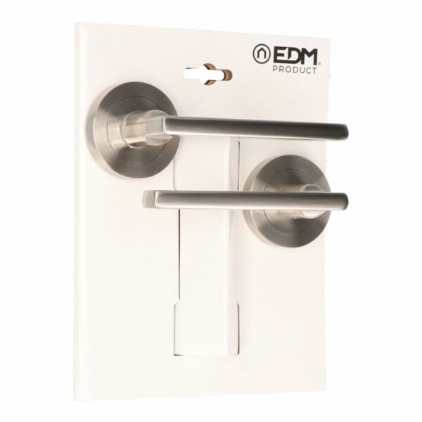 Griff mit Türrosette EDM 85437 606 Aluminium Ø 50 mm – Bild 2