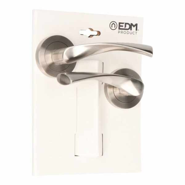 Griff mit Türrosette EDM 85439 707 Aluminium Ø 50 mm – Bild 2