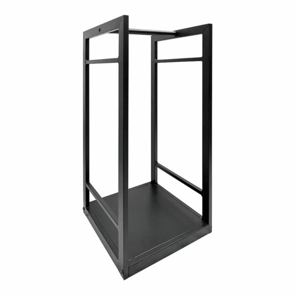 Brennholzträger EDM 85766 Schwarz Metall 33 x 33 x 68 cm – Bild 2