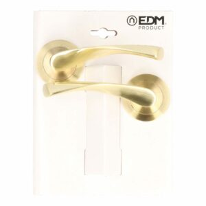 Griffe-Set EDM 86031 707 Aluminium Ø 6,5 x 12 cm Messing Gold