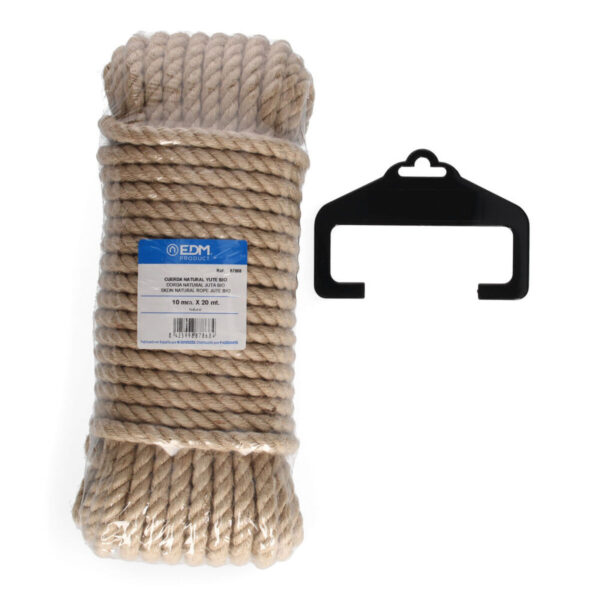 Geflochtener Strang EDM 87868 natürlich Jute 20 m – Bild 2