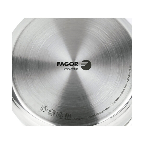 Kasserolle FAGOR Silverinox Edelstahl 18/10 Verchromt (Ø 12 x 6,5 cm) – Bild 2