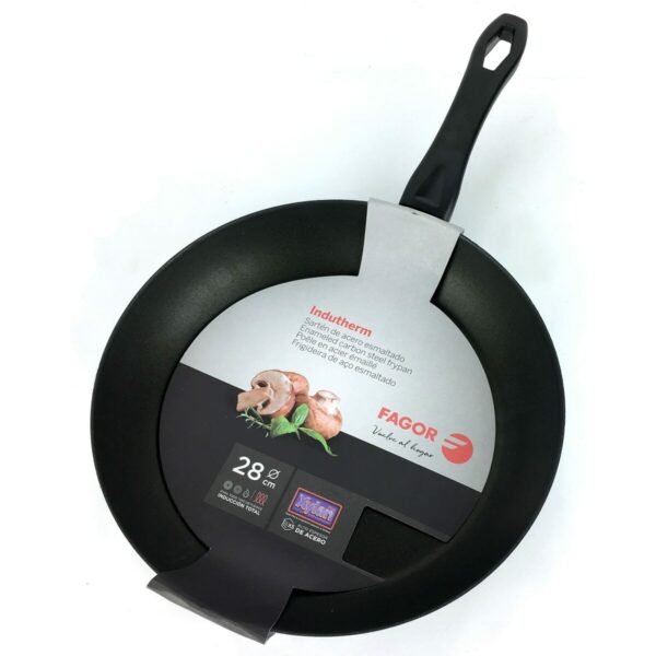 Pfanne FAGOR Indutherm Schwarz Emaillierter Edelstahl (Ø 24 cm) – Bild 2