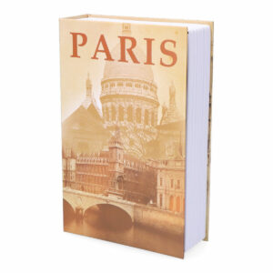 Buchförmiger Safe Micel CFC08 M13404 Grau Stahl Paris