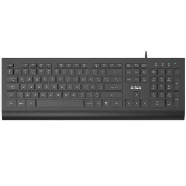 Tastatur Nilox NXKBE000014 Schwarz Qwerty Spanisch – Bild 2