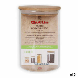 Gefäß Quttin Silikon 1,15 L 11 x 11 x 16 cm (12 Stück)
