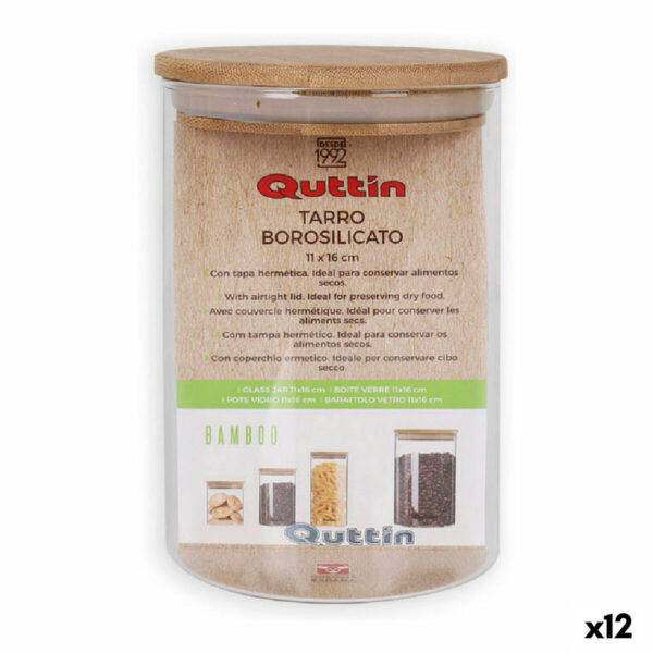 Gefäß Quttin Silikon 1,15 L 11 x 11 x 16 cm (12 Stück)