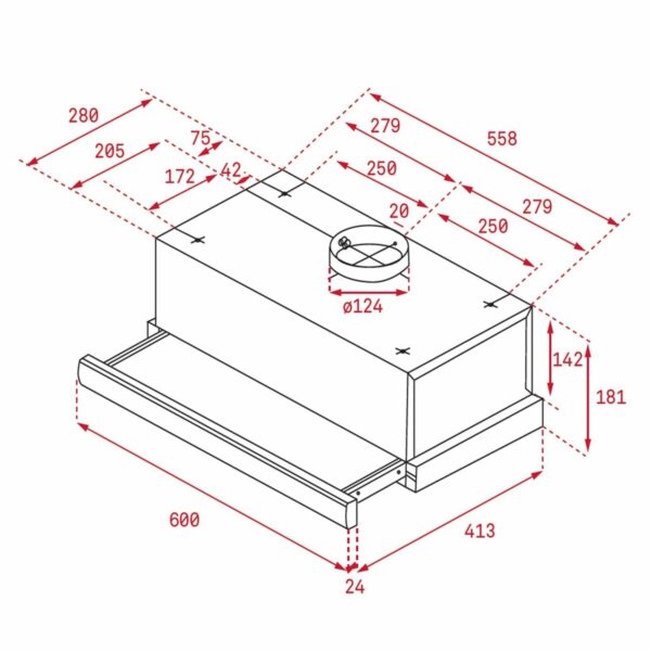 Konventioneller Rauchfang Teka TL6420.2WH Weiß – Bild 2