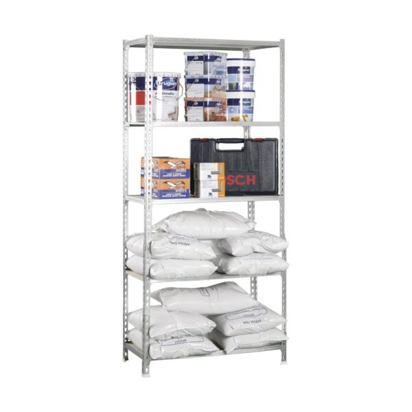 Regal Simon Rack Maderclick 5/400 750 kg Metall Holz 5 Regale Spanplatte (180 x 90 x 40 cm) – Bild 2