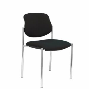 Empfangsstuhl Villalgordo Piqueras y Crespo BALI840 Schwarz Kunstleder