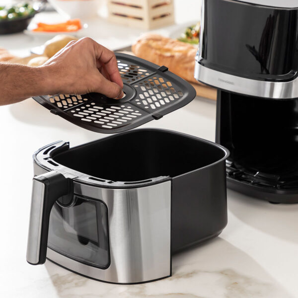 Heißluftfritteuse InnovaGoods Fryinn View 6500 Schwarz 1700 W 6,5 L Edelstahl – Bild 7