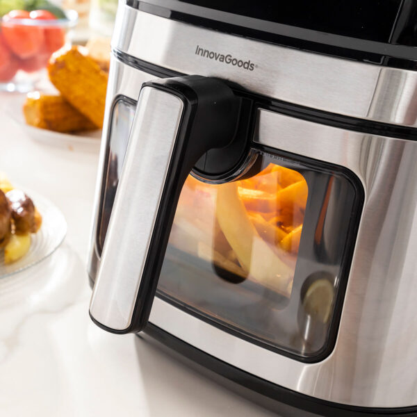 Heißluftfritteuse InnovaGoods Fryinn View 6500 Schwarz 1700 W 6,5 L Edelstahl – Bild 8