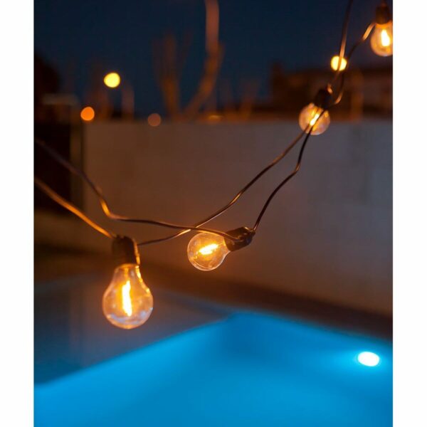 LED-Lichterkette New Garden Allegra Schwarz 8 m E27 10 350 lm – Bild 2
