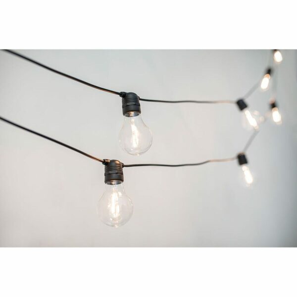 LED-Lichterkette New Garden Allegra 8 m 10 Weiß/Schwarz Solar – Bild 4