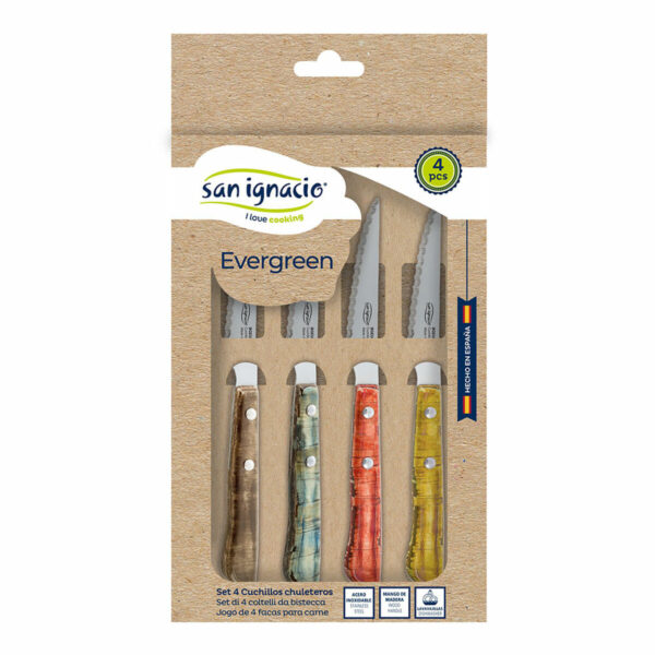 Steakmesser-Set San Ignacio Evergreen BGEU-6076 Edelstahl – Bild 2
