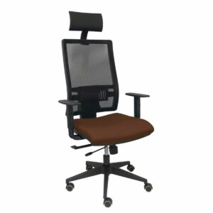 Bürostuhl mit Kopfstütze Piqueras y Crespo B10CRPC Dunkelbraun