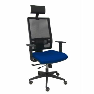 Bürostuhl mit Kopfstütze Piqueras y Crespo B10CRPC Marineblau