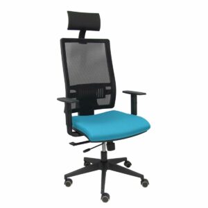 Bürostuhl mit Kopfstütze Piqueras y Crespo B10CRPC Himmelsblau