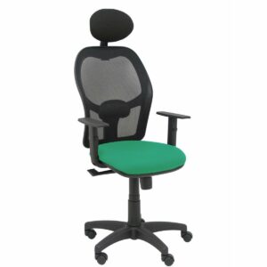 Bürostuhl mit Kopfstütze Piqueras y Crespo B10CRNC Smaragdgrün